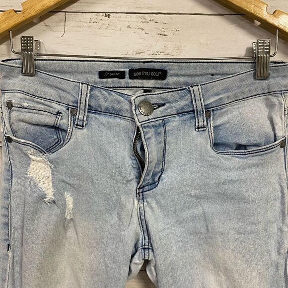 See Thru Soul Lily Skinny Jeans - Picture 7 of 7